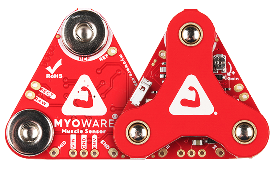 Harness the power of your muscles with the new MYOWARE 2.0 Ecosystem Setup is a snap with MYOWARE 2.0 and its innovative snap connector system eliminating any need for soldering.